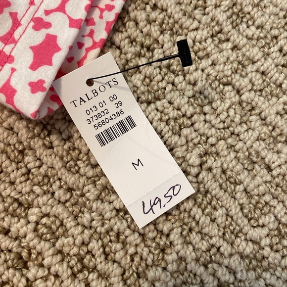 Talbots pink and white tee - Picture 6 of 6